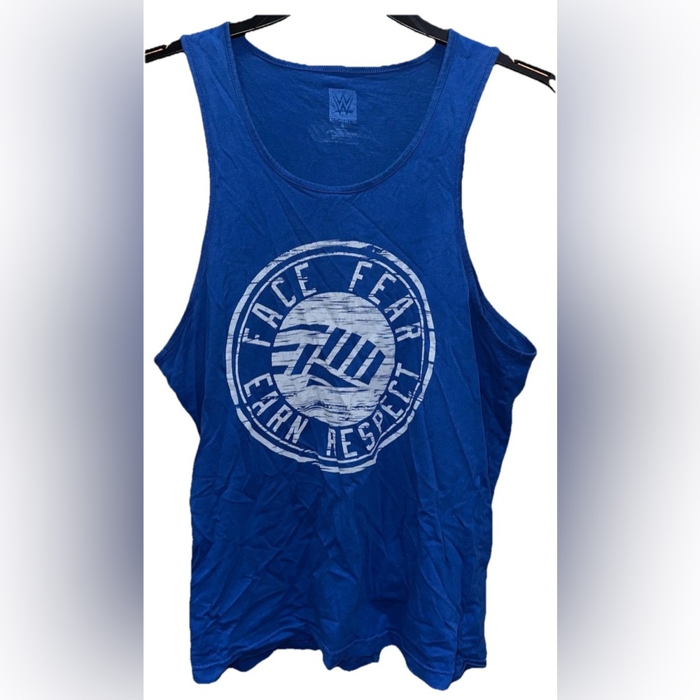 Men’s WWE John Cena Tank Face Fear Earn Respect (S)